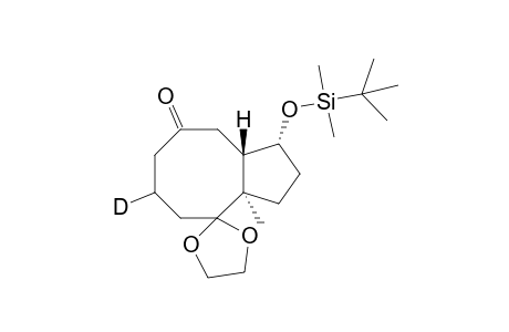 [5-2H1]-5H-(1S*,8R*,11R*)-11-(1,1,2,2-Tetramethyl-1-silapropoxy)-8-methylbicyclo[6.3.0]undecane]-3,7-dione 7-ethyleneacetal