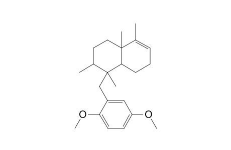 4-(2,5-dimethoxybenzyl)-3,4,8,8a-tetramethyl-1,2,3,4a,5,6-hexahydronaphthalene