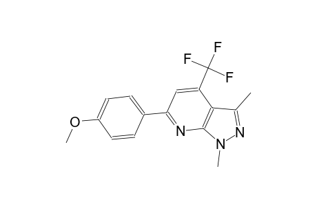6-(4-methoxyphenyl)-1,3-dimethyl-4-(trifluoromethyl)-1H-pyrazolo[3,4-b]pyridine