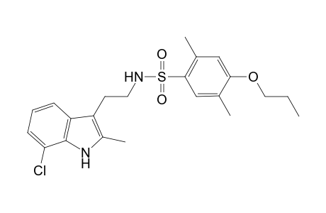N-[2-(7-chloranyl-2-methyl-1H-indol-3-yl)ethyl]-2,5-dimethyl-4-propoxy-benzenesulfonamide