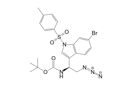 N-[(1S)-2-azido-1-(6-bromo-1-tosyl-indol-3-yl)ethyl]carbamic acid tert-butyl ester