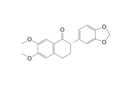 (+)-(2S)-6,7-Dimethoxy-2-(3,4-methylenedioxyphenyl)-3,4-dihydronaphthalene-1(2H)-one