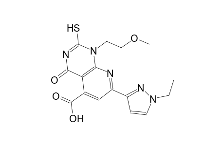 pyrido[2,3-d]pyrimidine-5-carboxylic acid, 7-(1-ethyl-1H-pyrazol-3-yl)-1,4-dihydro-2-mercapto-1-(2-methoxyethyl)-4-oxo-