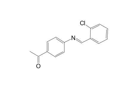 1-(4-{[(E)-(2-chlorophenyl)methylidene]amino}phenyl)ethanone