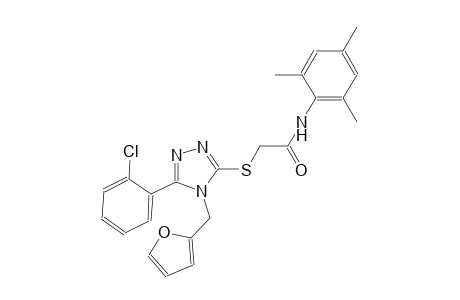 2-{[5-(2-chlorophenyl)-4-(2-furylmethyl)-4H-1,2,4-triazol-3-yl]sulfanyl}-N-mesitylacetamide