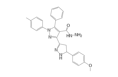 5'-(4-Methoxyphenyl)-5-phenyl-1-(p-tolyl)-4',5'-dihydro-1H,1'H-[3,3'-bipyrazole]-4-carbohydrazide