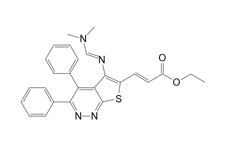 6-[(E)-2-Ethoxycarbonylvinyl]-5-dimethylaminomethylenamino-3,4-diphenylthieno[2,3-c]pyridazine
