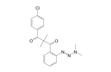 (E)-1-(4-Chlorophenyl)-3-[2-(3,3-dimethyltriaz-1-enyl)phenyl]-2,2-dimethylpropane-1,3-dione