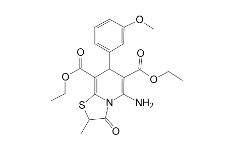 5-Amino-3-keto-7-(3-methoxyphenyl)-2-methyl-7H-thiazolo[3,2-a]pyridine-6,8-dicarboxylic acid diethyl ester