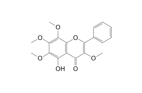3,6,7,8-tetramethoxy-5-oxidanyl-2-phenyl-chromen-4-one