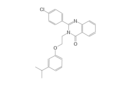 2-(4-chlorophenyl)-3-[2-(3-isopropylphenoxy)ethyl]-4(3H)-quinazolinone