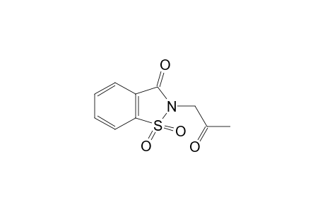 2-acetonyl-1,2-benzisothiazolin-3-one, 1,1-dioxide