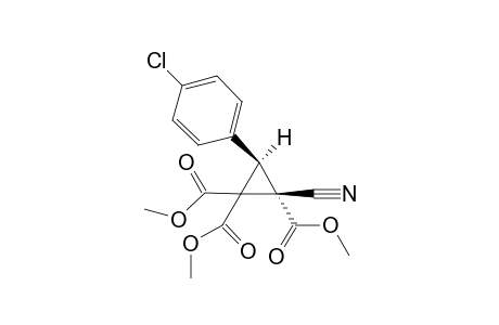 (E)-Trimethyl 2-cyanocyclopropane-3-(4-chlorophenyl)-1,1,2-tricarboxylate