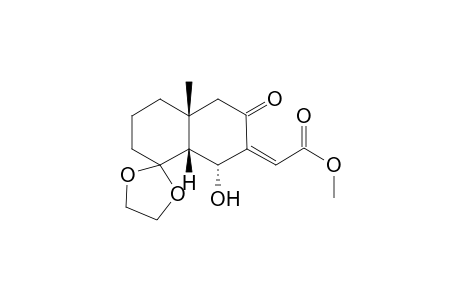 Methyl (4a.beta.,8a.beta.)-4-Ethylenedioxy-5-hydroxy-8a-methyl-7-oxooctahydronaphthylene-6-ylideneacetate