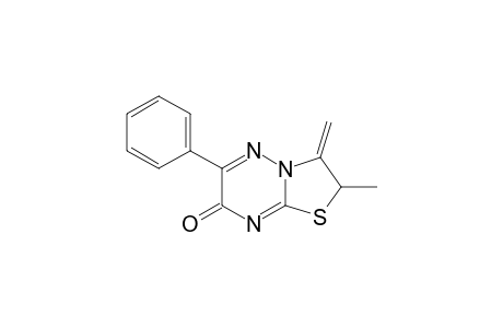 7H-Thiazolo[3,2-b][1,2,4]triazin-7-one, 2,3-dihydro-2-methyl-3-methylene-6-phenyl-