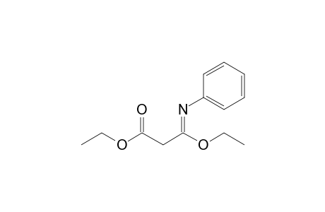 Ethyl 3-ethoxy-3-(phenylimino)propanoate