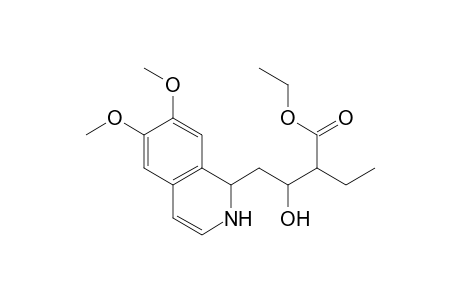 1-[3-(ethoxycarbonyl)-2-hydroxypentyl]-6,7-dimethoxy-1,2-dihydroisoquinoline
