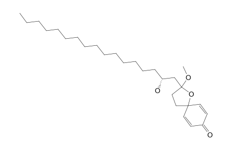 AMOMOL_A;2-ZETA,12-R-2-(2-HYDROXYHEPTADECYL)-2-METHOXY-1-OXASPIRO-[4.5]-DECA-6,9-DIEN-8-ONE