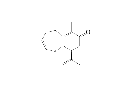 (-)-(1S,11R)-8-METHYL-11-ISOPROPENYLBICYCLO-[5.4.0]-UNDECA-3,7-DIENE-9-ONE