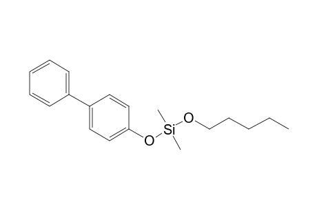 Silane, dimethyl(4-phenylphenoxy)pentyloxy-