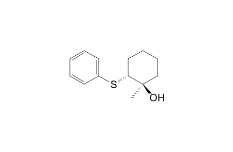 Cyclohexanol, 1-methyl-2-(phenylthio)-, trans-(.+-.)-