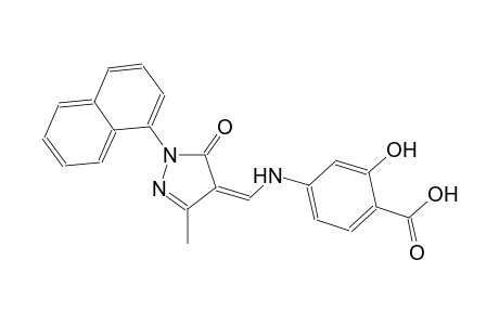 2-hydroxy-4-({(Z)-[3-methyl-1-(1-naphthyl)-5-oxo-1,5-dihydro-4H-pyrazol-4-ylidene]methyl}amino)benzoic acid