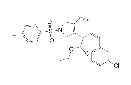 (Z)-ethyl 4-(3-chlorophenyl)-2-(1-tosyl-4-vinyl-2,5-dihydro-1H-pyrrol-3-yl)but-3-enoate