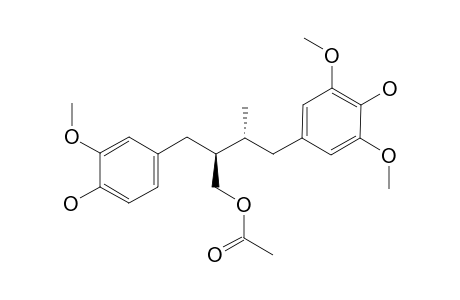 (+)-(8-S,8'-R)-9-ACETOXY-4,4'-DIHYDROXY-3,3',5'-TRIMETHOXYLIGNAN