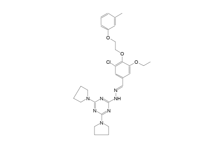 benzaldehyde, 3-chloro-5-ethoxy-4-[2-(3-methylphenoxy)ethoxy]-, [4,6-di(1-pyrrolidinyl)-1,3,5-triazin-2-yl]hydrazone