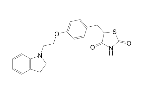 5-[[4-[2-(1-Indolinyl)ethoxy]phenyl]methyl]thiazolidine-2,4-dione
