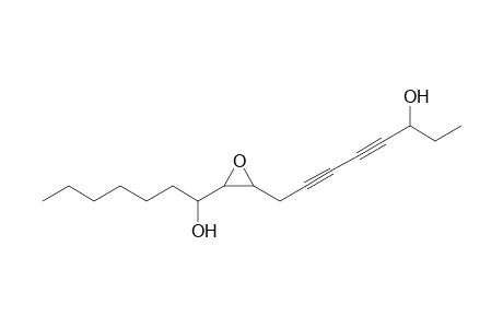 .alpha.-Hexyl-3-(6'-hydroxy-2',4'-octadiynyl)-oxirane-methanol
