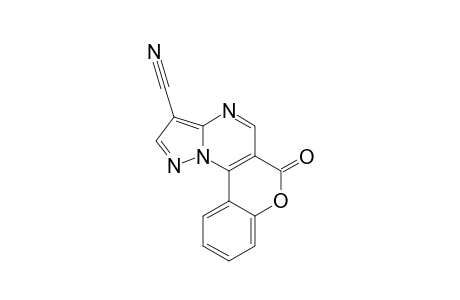 3-Cyano-6H-[1]-benzopyrano[3,4-e]pyrazolo[1,5-a]pyrimidin-6-one