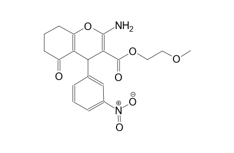 4H-1-benzopyran-3-carboxylic acid, 2-amino-5,6,7,8-tetrahydro-4-(3-nitrophenyl)-5-oxo-, 2-methoxyethyl ester