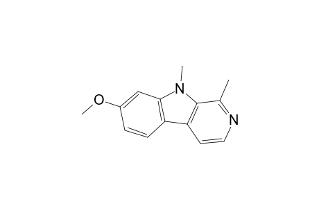 7-Methoxy-1,9-dimethyl-$b-carboline