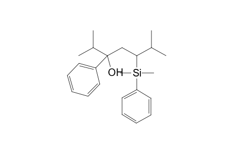 (3RS,5SR)-5-Dimethyl(phenyl)silyl-2,6-dimethyl-3-phenylheptan-3-ol