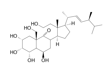 2.alpha.,3.alpha.,4.alpha.,6.beta.,11,19-hexahydroxy-9,11-secocholest-(22E,24S)24-methyl-en-9-one (Euryspongiol B3)