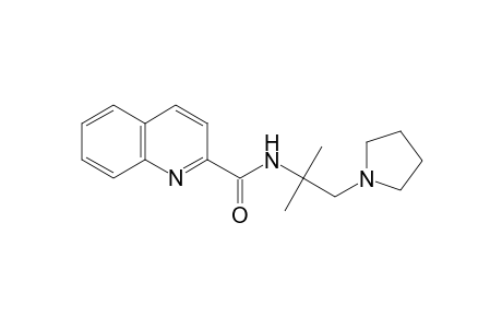 2-Quinolinecarboxamide, N-[1,1-dimethyl-2-(1-pyrrolidinyl)ethyl]-