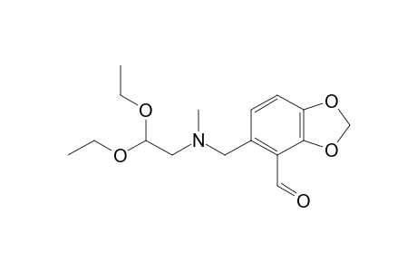 6-[N-(2,2-Diethoxyethyl)-N-methylaminomethyl]-2,3-methylenedioxybenzaldehyde