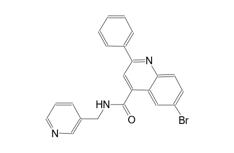 6-bromo-2-phenyl-N-(3-pyridinylmethyl)-4-quinolinecarboxamide