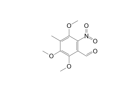 2,3,5-Trimethoxy-4-methyl-6-nitrobenzaldehyde