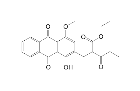 2-(9,10-Dihydro-1-hydroxy-4-methoxy-9,10-dioxo-2-anthrylmethyl)-3-oxovaleric acid-ethylester