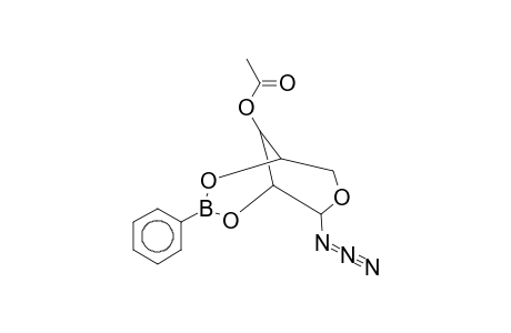beta-D-RIBOPYRANOSE, 3-O-ACETYL-1-AZIDO-1-DEOXY-2,4-O-(PHENYLBORANDIYL)-