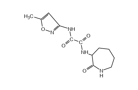 N-(hexahydro-2-oxo-1H-azepin-3-yl)-N'-(5-methyl-3-isoxazolyl)oxamide