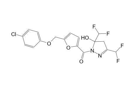 1-{5-[(4-chlorophenoxy)methyl]-2-furoyl}-3,5-bis(difluoromethyl)-4,5-dihydro-1H-pyrazol-5-ol