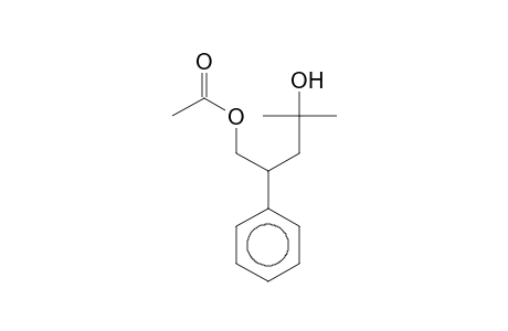 Acetic acid, 4-hydroxy-4-methyl-2-phenylpentyl ester