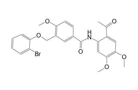 N-(2-acetyl-4,5-dimethoxyphenyl)-3-[(2-bromophenoxy)methyl]-4-methoxybenzamide