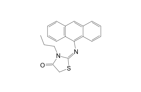 3-n-propyl-2-(anthracen-9'-yl)imino-1,3-thiazolidin-4-ones