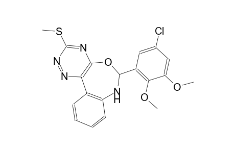 6-(5-chloro-2,3-dimethoxyphenyl)-3-(methylsulfanyl)-6,7-dihydro[1,2,4]triazino[5,6-d][3,1]benzoxazepine