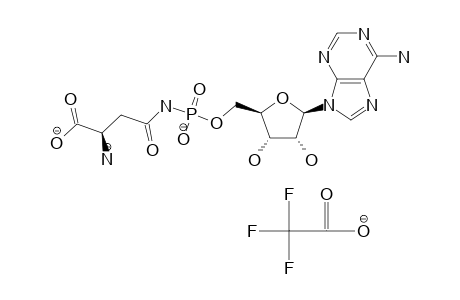 O-(ADENOSINE-5'-O-YL)-N-(D-ASPARAGINYL)-PHOSPHORAMIDATE-TRIFLUOROACETATE