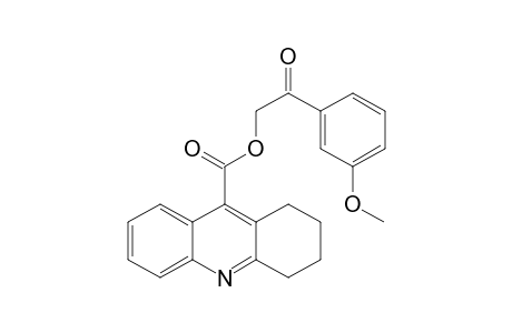 9-Acridinecarboxylic acid, 1,2,3,4-tetrahydro-, 2-(3-methoxyphenyl)-2-oxoethyl ester